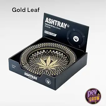Golden Leaf Metal Ashtray