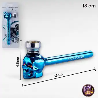 13 cm Skull Glass Pipe