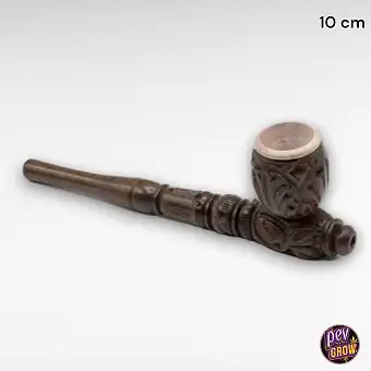 10 cm Detachable Wooden Pipe