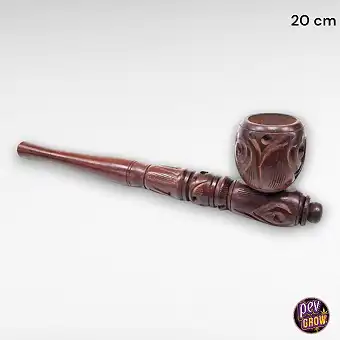 20 cm trepipe – håndskåret...