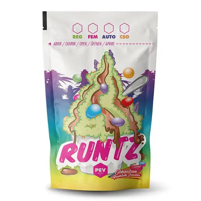 Runtz Marijuana Bag PEV Seeds - Buy Cannabis Packaging Bag at PEV