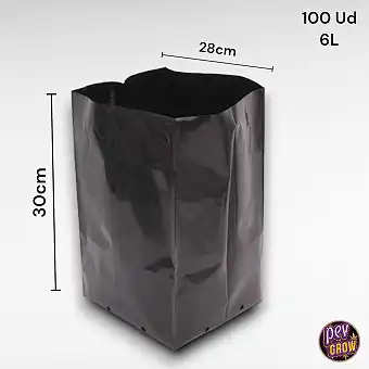 Black Grow Bag 6L