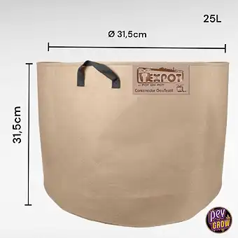 Fabric Pot Urban Sand 25L –...