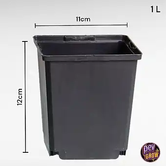 1L Kwadratowa doniczka do...