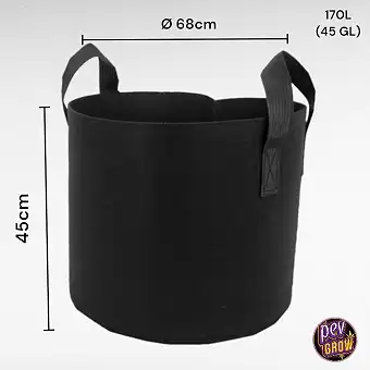 Maceta de Tecido Negra con...
