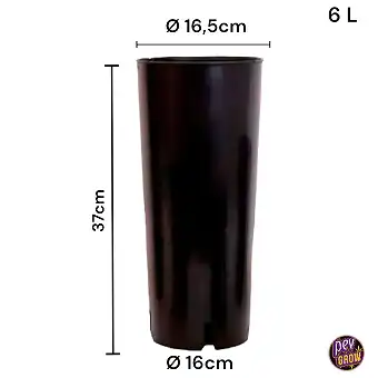 Długie okrągłe doniczki 6L...