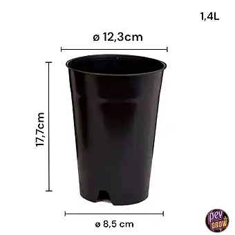 Vaso alto rotondo 1,4L