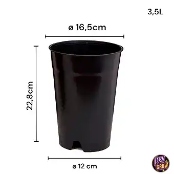 Dlouhé kulaté květináče 3,5...