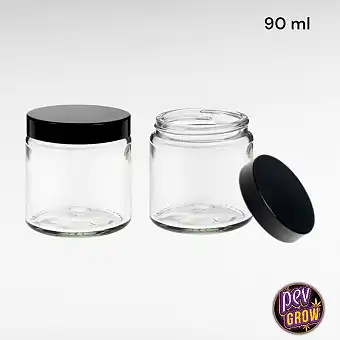 Ronde Glazen Doos 90ml –...