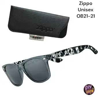 Zippo Gray Sunglasses OB21-21