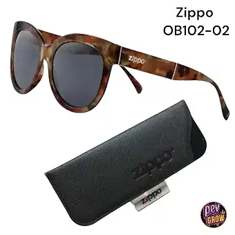 Zippo Lentes de Sol marróns...
