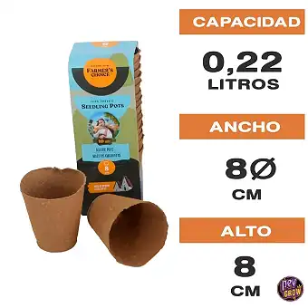 Maceta redonda Seedling 8cm...