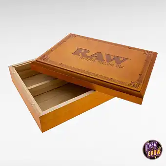 Raw Wooden Roller Box