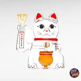 Скляний бонг Lucky Cat —...