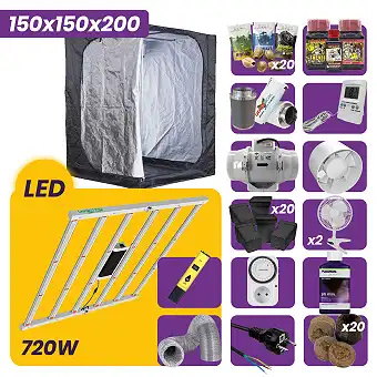 150x150x200cm LED Grow Tent...