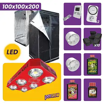 Growbox LED 100x100x200cm -...