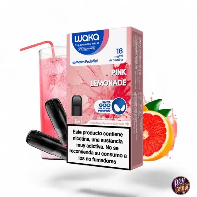 Cartucho Recargable 2ml Mini Pod Waka Pink Lemonade 18mg