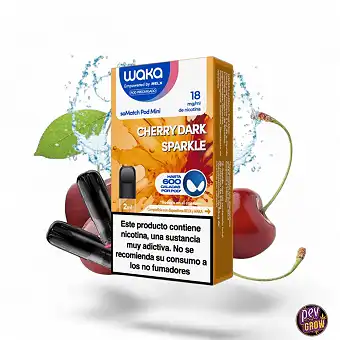 Wiederaufladbare 2ml Mini Pod Waka Cherry Dark 18mg