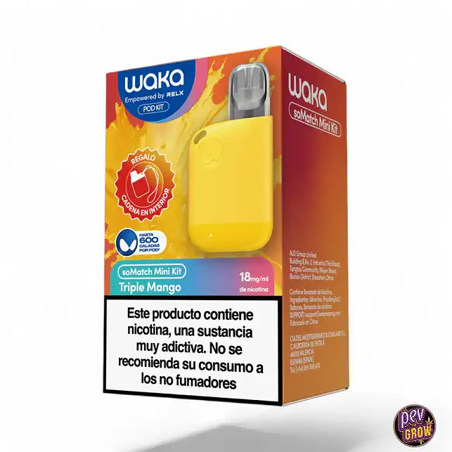 Wiederaufladbarer Mini Waka Triple Mango 18mg