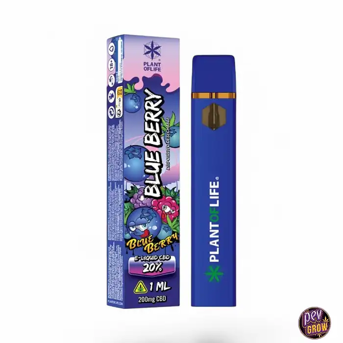 Vaporizador Desechable Eliquid 20% CBD Blueberry 1ML
