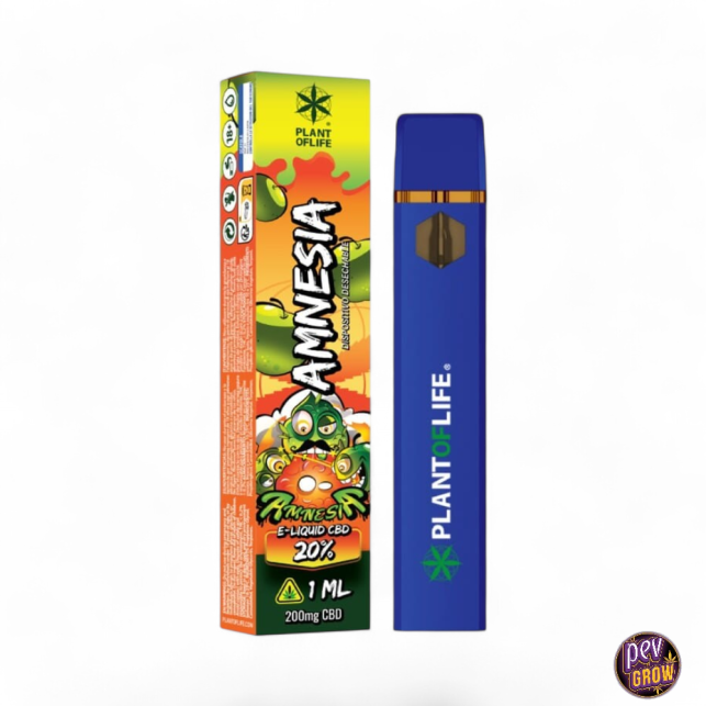 Vape Desechable CBD Amnesia 20% 1ML | Compra en Pevgrow