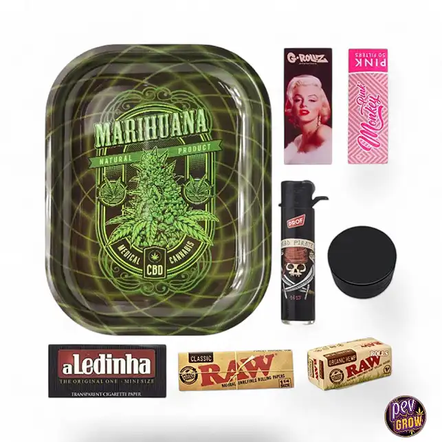 Pack fumatori 18x14 cm. Rolling Dreamer Cannabis CBD