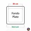 The Square Plastic Pot Saucer 34x34 cm that your plants will love