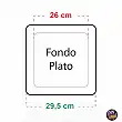 Plato para macetas: La Solución Cuadrada de 29x29 cm Plato para macetas: La Solución Cuadrada de 29x29 cm