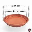26 cm Round Pot Saucer