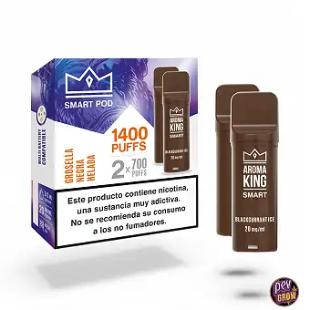 2 Puff Ricaricabili AK Smart Cassis Glacé 20mg Aroma King