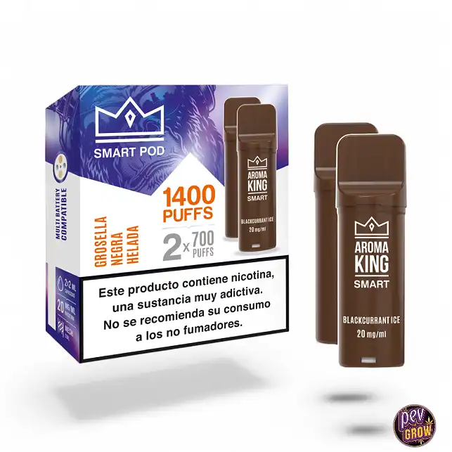 2 Puff Rechargeables AK Smart Cassis Glacé 20mg Aroma King