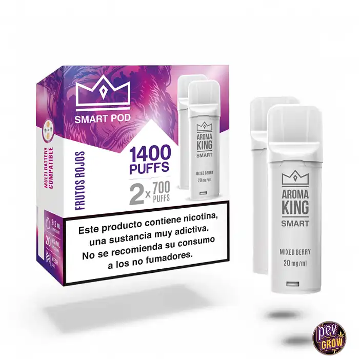 2 Refillable Pods Ak Smart Red Fruits 20mg Aroma King