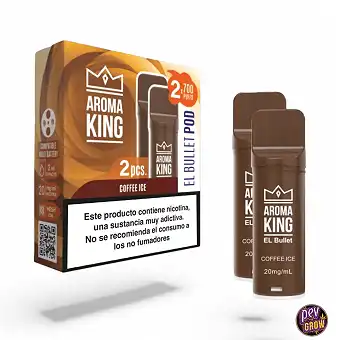 2 Puff Ricaricabili Ak Smart Café Glacé 20mg Aroma King