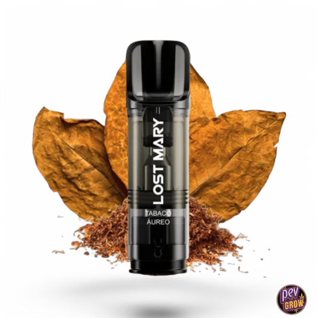 Pod Ricaricabile Lost Mary Tappo Pro Tabacco Dorato 20mg