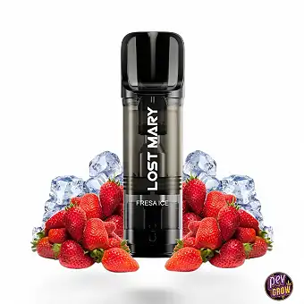 2 Puff Rechargeable Lost Mary Tappo Air Strawberry Ice 0mg