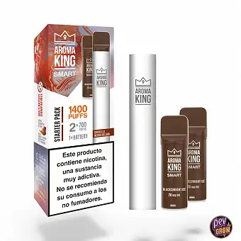 2 Refillable Pods AK Smart Blackcurrant 20mg + Aroma King Battery
