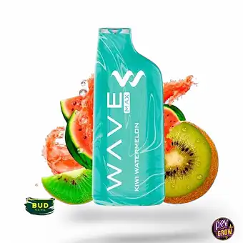 Disposable Vape Kiwi Watermelon Wave Max 8000 Bud Vape 0mg