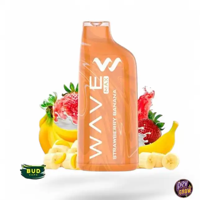 Vape Desechable Strawberry Banana Wave Max 8000 Bud Vape 0mg