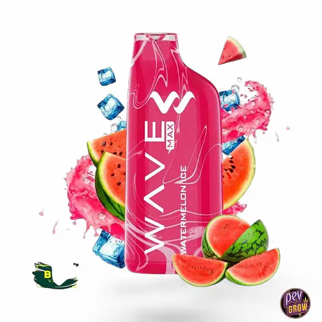 Vape Desechable Watermelon ice Wave Max 8000 Bud Vape 0mg