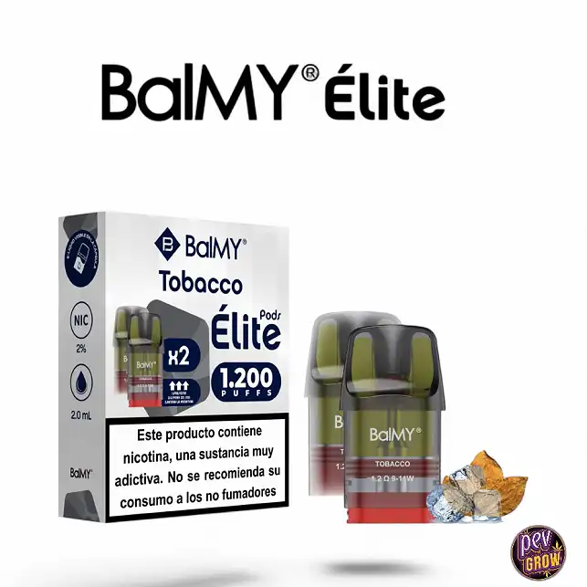 2 Puff Rechargeables Elite Tobacco 20mg Balmy