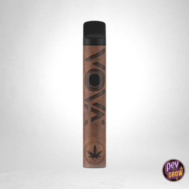 Volks Brown Leather Dry Herb Vaporizer