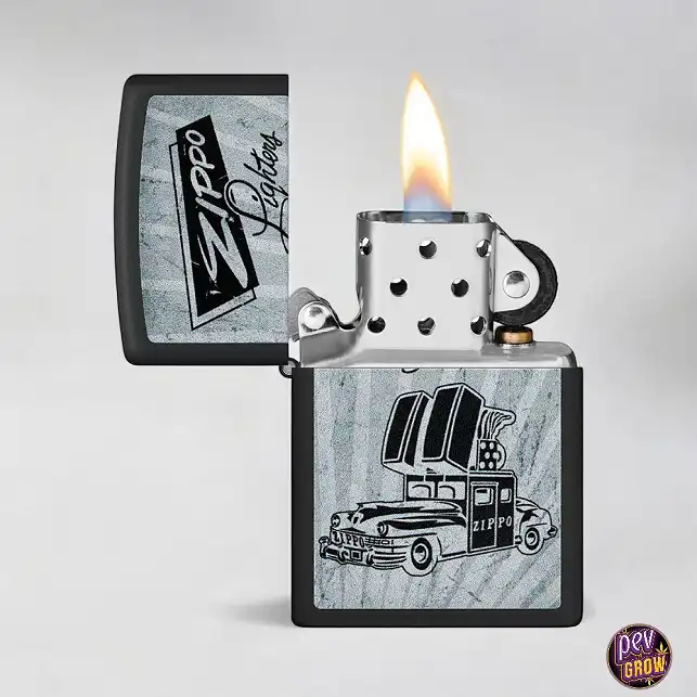 Accendino Zippo Car Design Original Logo