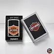 Accendino Zippo Harley Davidson Orange Black Log Accendino Zippo Harley Davidson Orange Black Log