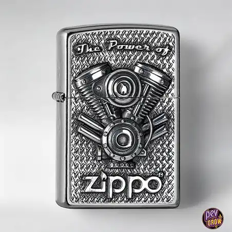 Encendedor Zippo V Motor Street Chrome
