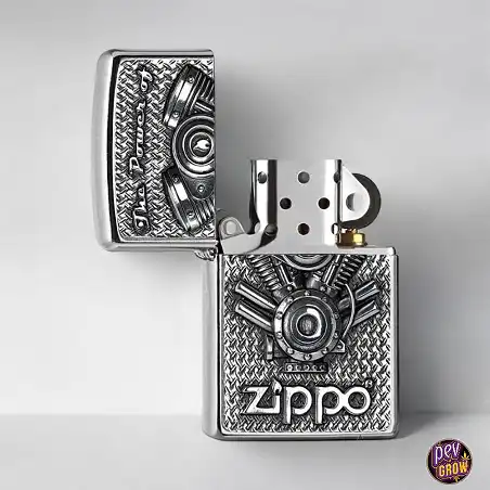 Zippo Feuerzeug V Motor Street Chrome