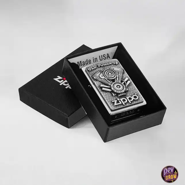 Encendedor Zippo V Motor Street Chrome