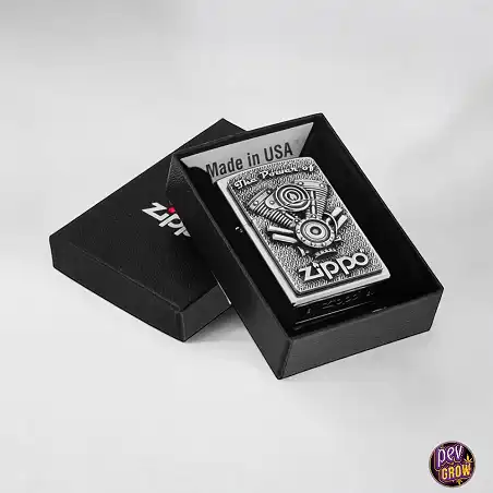 Briquet Zippo V Motor Street Chrome