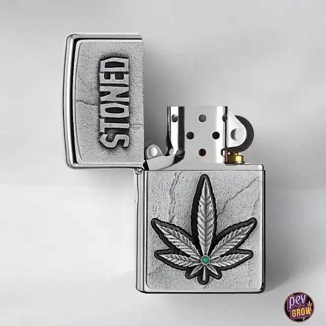 Zippo Feuerzeug Emblem Stoned Weed