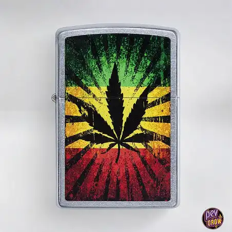 Zippo Feuerzeug Rastafari Leaf Design