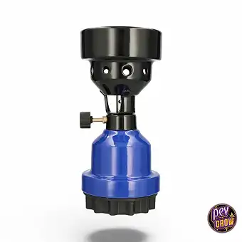 Gassvasspipelampe med blå...